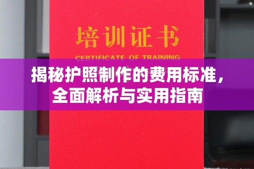 诸城揭秘护照制作的费用标准，全面解析与实用指南